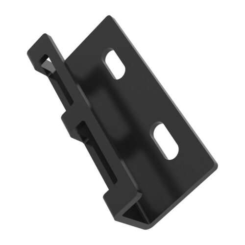 Sliding Screen Door Striker Plate – Suits Sliding Screen Door – Long U Keeper – Black - TradeBase Australia part STP8101.