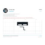 Actual size 1:1 printable identifier for STP8120 Sliding Screen Door Striker Plate - TradeBase Australia. Print on A4 at 100% and lay your part on the outline. 10 mm grid, 100 mm calibration bar. Measures 50.9 x 16.3 mm and 26.8 x 16.4 mm.