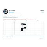 Actual size 1:1 printable identifier for SWC4510 Flyscreen Swivel Clip - TradeBase Australia. Print on A4 at 100% and lay your part on the outline. 10 mm grid, 100 mm calibration bar.