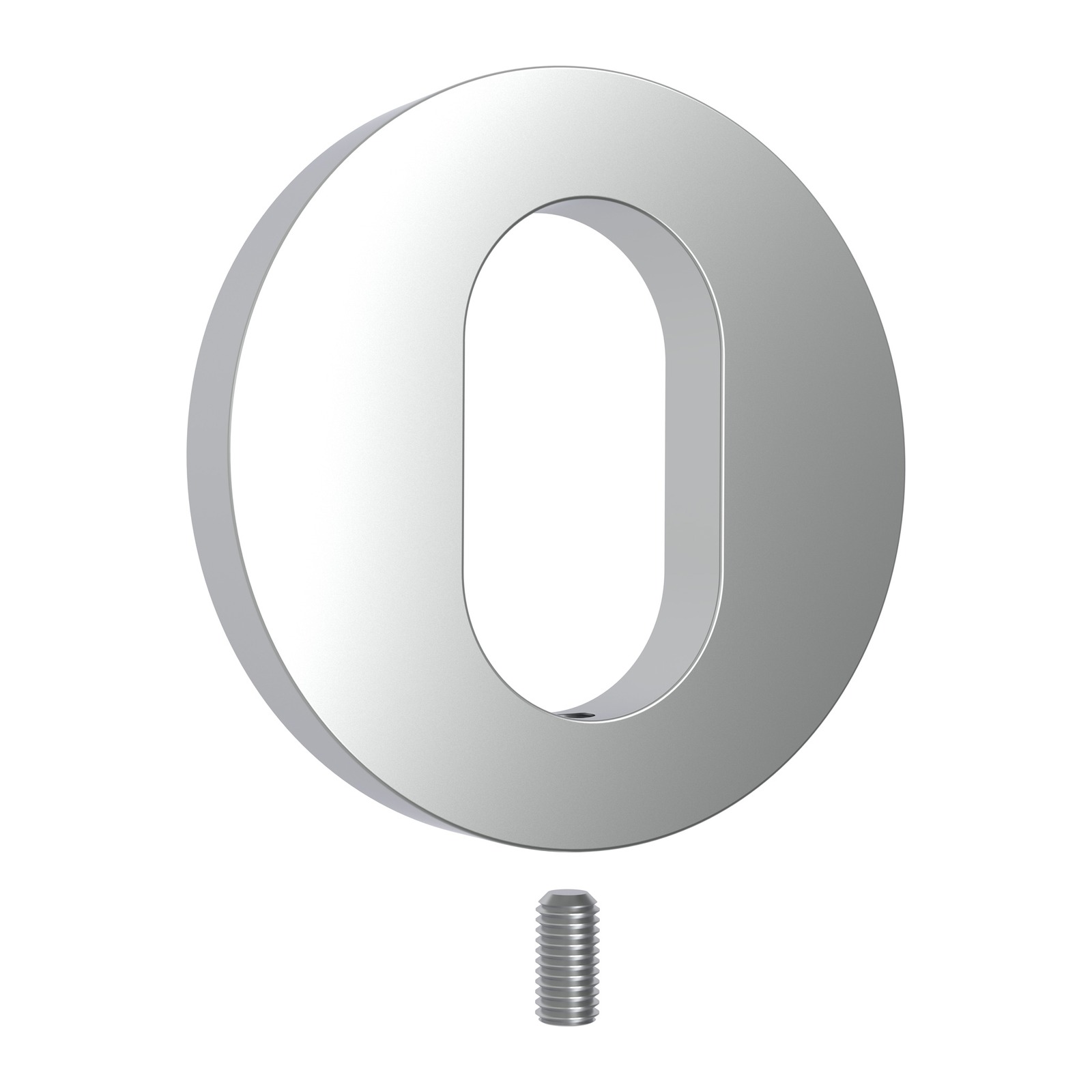 Round Oval Cylinder Escutcheon 48mm – Solid Brass – Grub Screw Fix – Satin Chrome - TradeBase WLE1480STC TradeBase Round Oval Cylinder Escutcheon 48mm – Solid Brass – Grub Screw Fix – Satin Chrome in Satin Chrome