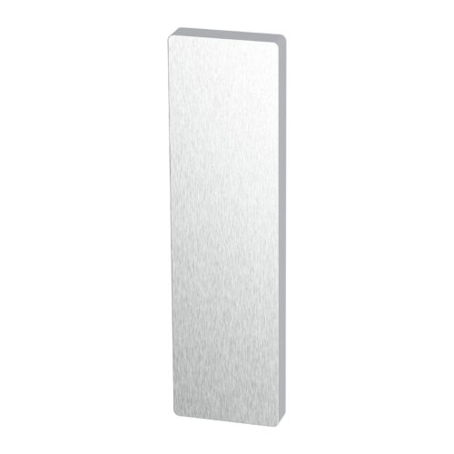 TradeBase Wide Stile External Plate – Plain – No Lever – Suits WL Mortice Locks – Satin Chrome in Satin Chrome