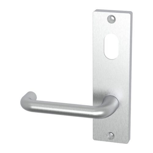 TradeBase Wide Stile Internal Plate & Lever – Cylinder Hole – Suits WL Mortice Locks – Satin Chrome in Satin Chrome