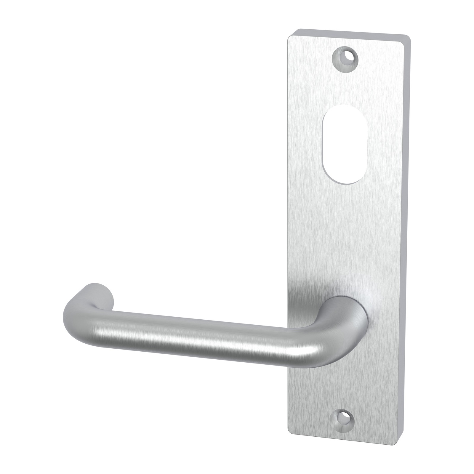Wide Stile Internal Plate & Lever – Cylinder Hole – Suits WL Mortice Locks – Satin Chrome - TradeBase WLF1444STC TradeBase Wide Stile Internal Plate & Lever – Cylinder Hole – Suits WL Mortice Locks – Satin Chrome in Satin Chrome