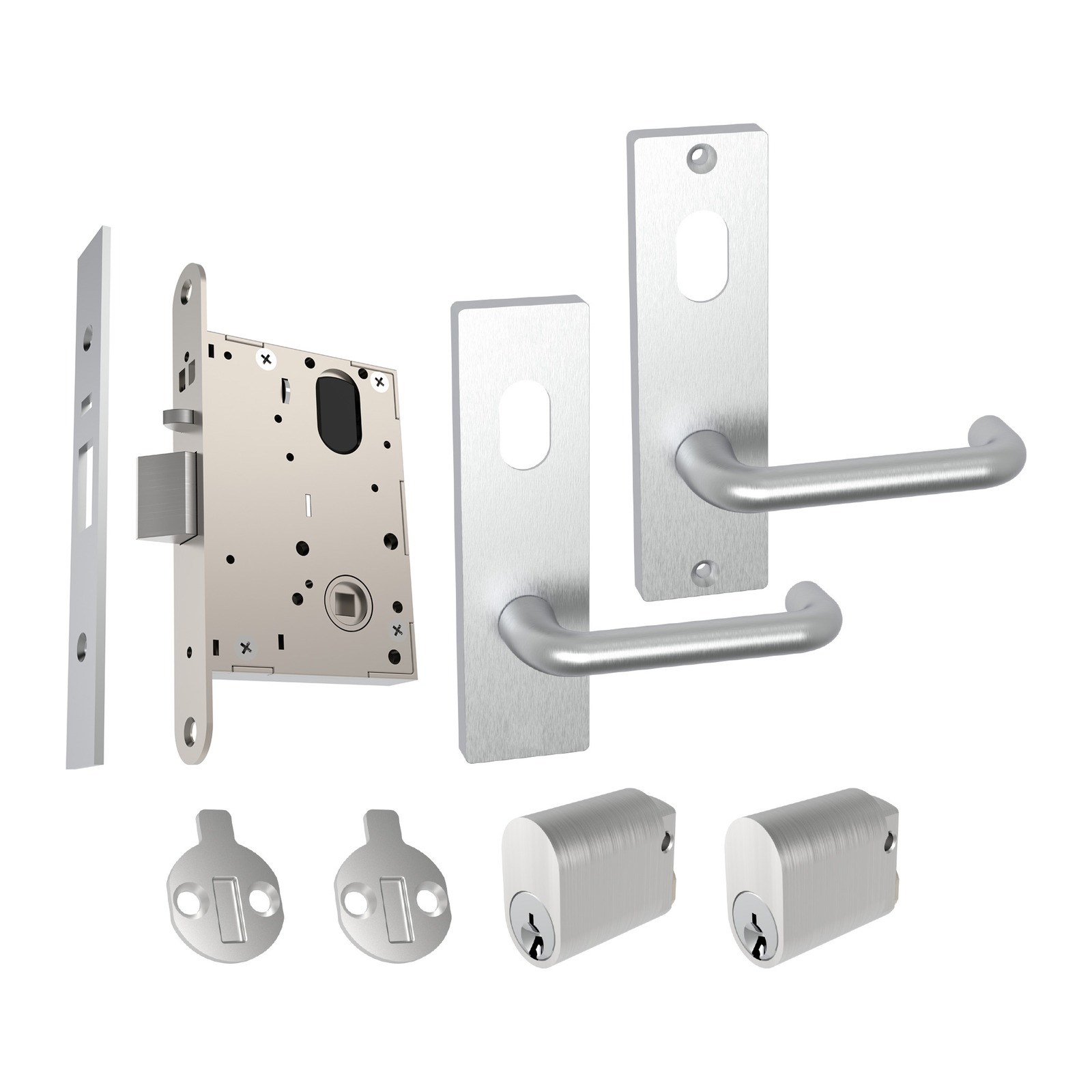Wide Stile Mortice Lock & Lever Set WL60-1 – Cylinder Outside / Cylinder Inside - TradeBase WLS1401 TradeBase Wide Stile Mortice Lock & Lever Set WL60-1 – Cylinder Outside / Cylinder Inside
