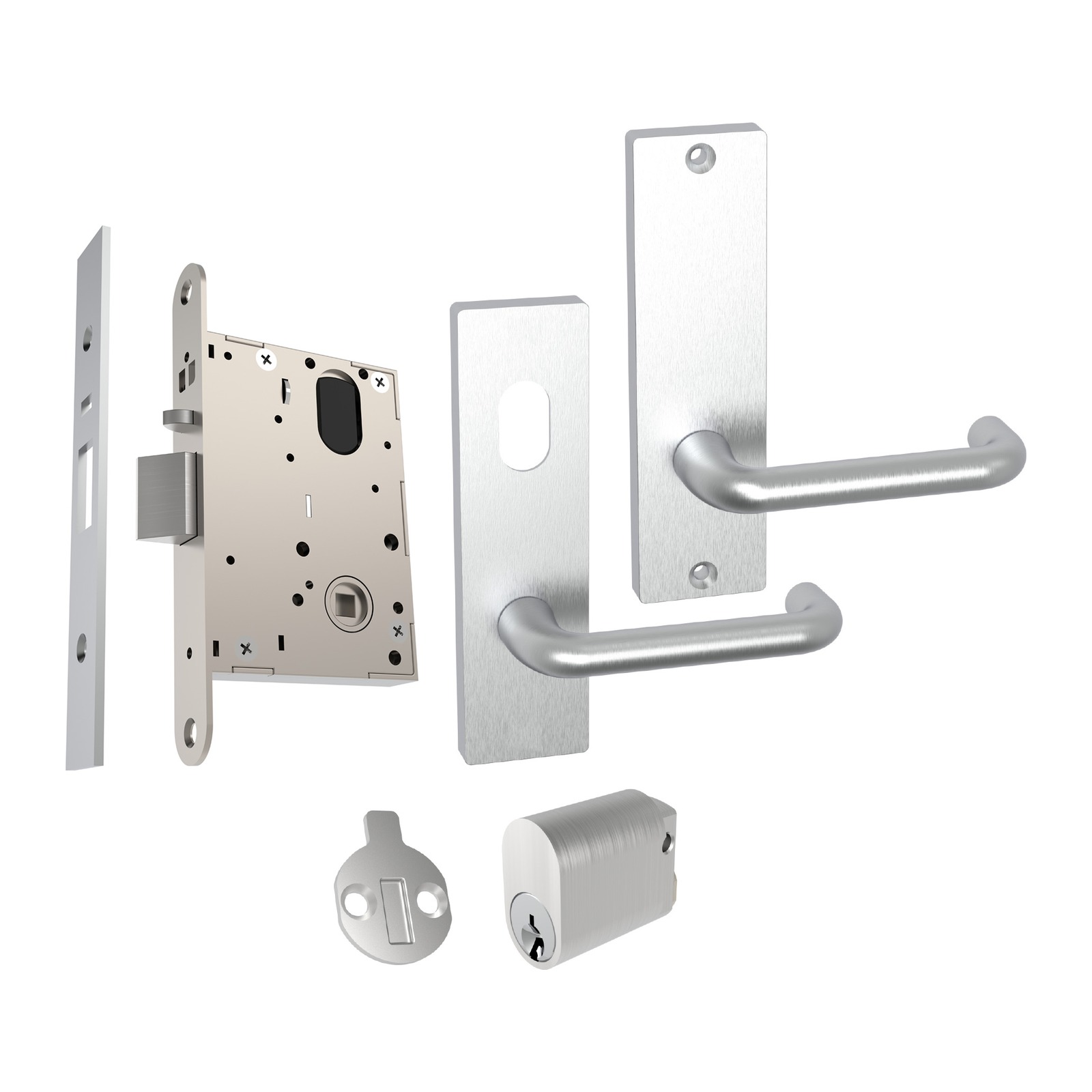 Wide Stile Mortice Lock & Lever Set WL60-2 – Cylinder Outside / No Cylinder Inside - TradeBase WLS1402 TradeBase Wide Stile Mortice Lock & Lever Set WL60-2 – Cylinder Outside / No Cylinder Inside
