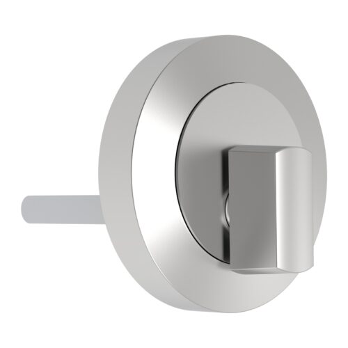 TradeBase Round Thumbturn Escutcheon – Solid Brass – Screw-On Cover – Satin Chrome in Satin Chrome