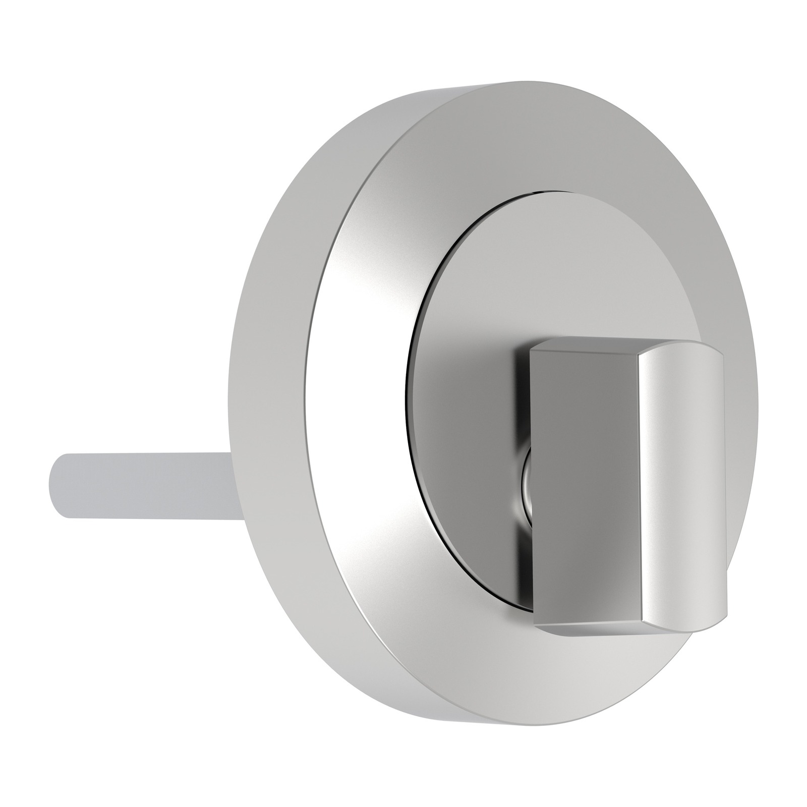 Round Thumbturn Escutcheon – Solid Brass – Screw-On Cover – Satin Chrome - TradeBase WLT1483STC TradeBase Round Thumbturn Escutcheon – Solid Brass – Screw-On Cover – Satin Chrome in Satin Chrome