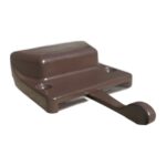 TradeBase Brown window sash cam lock side view showing low profile body and cam lever