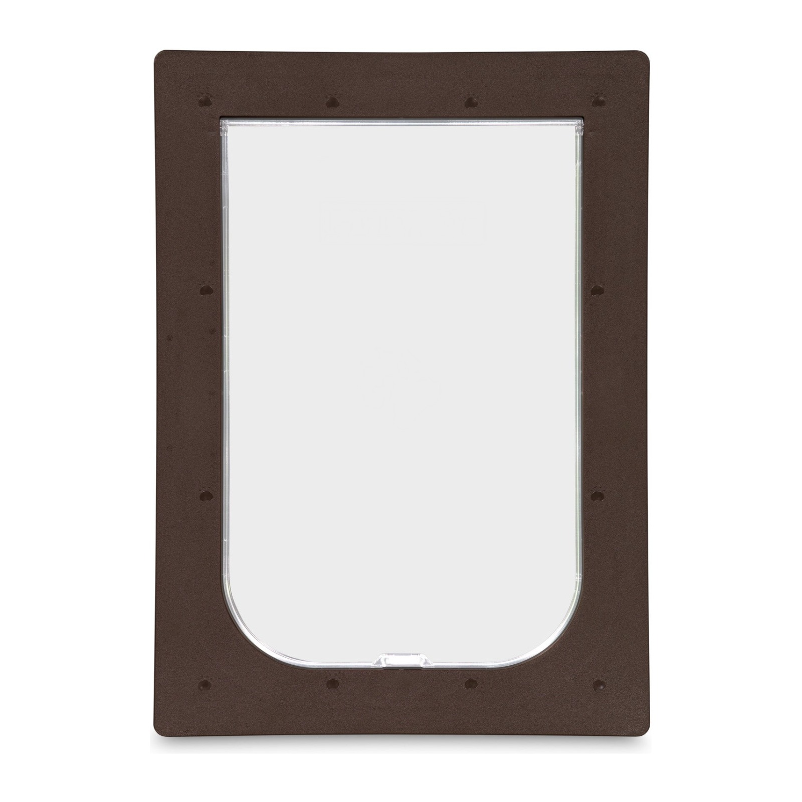 Pet Door – Suits Barrier & Screen Doors – Large 260 x 400mm Flap – Brown Pet Door – Suits Barrier & Screen Doors – Large 260 x 400mm Flap – Brown – front view