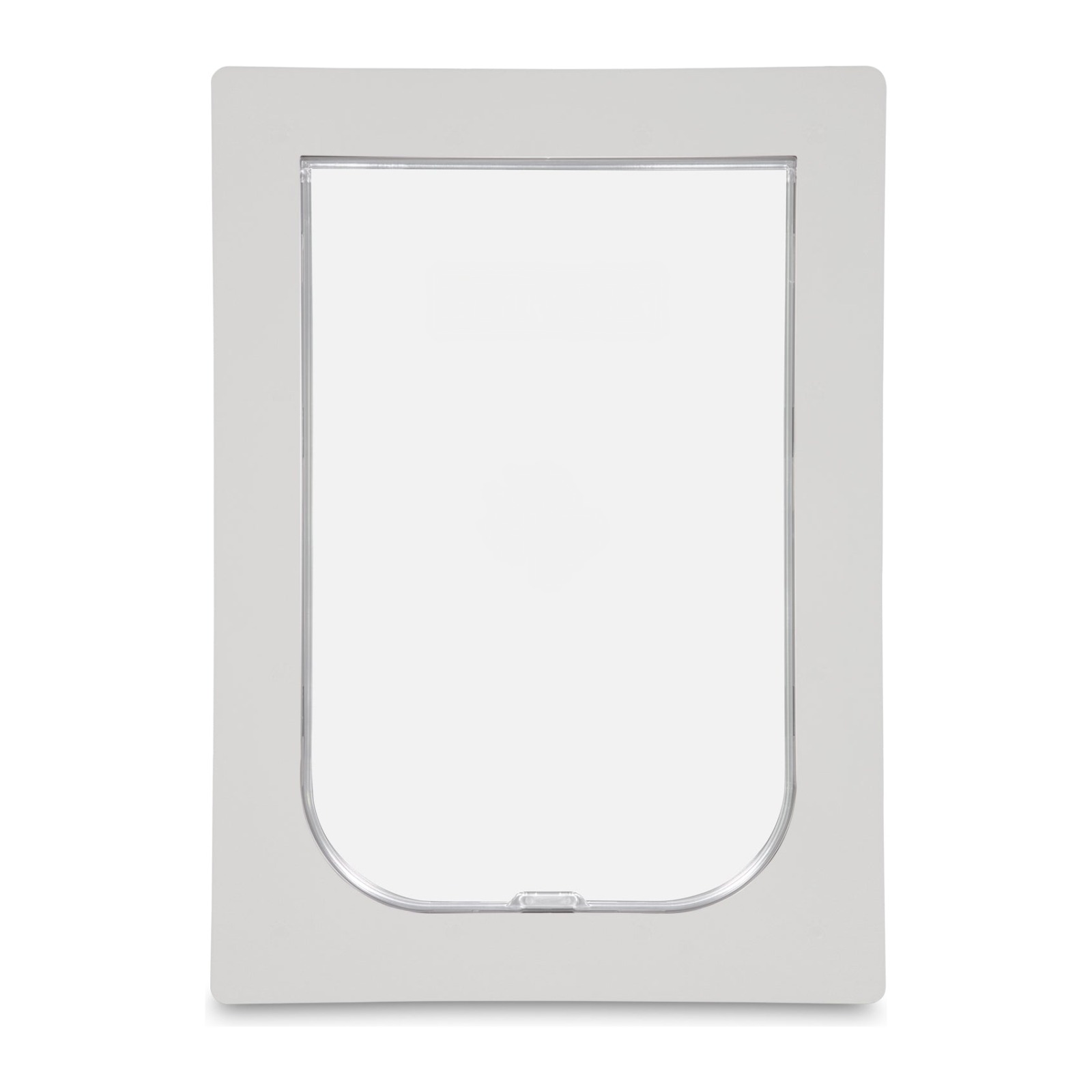 Pet Door – Suits Barrier & Screen Doors – Large 260 x 400mm Flap – White Pet Door – Suits Barrier & Screen Doors – Large 260 x 400mm Flap – White – front view