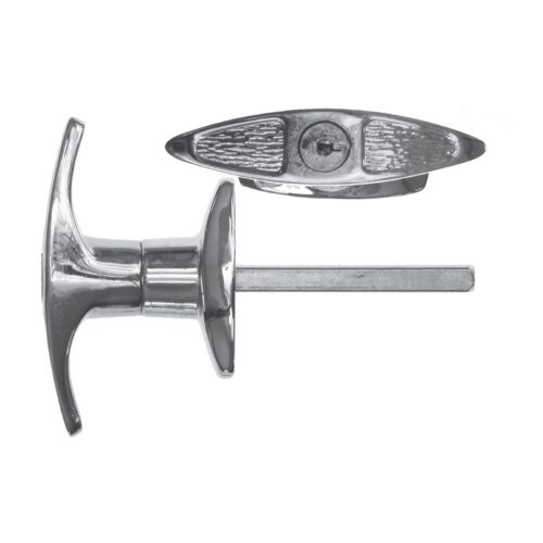 Garage Door T-Handle – Keyed – Front Fix
