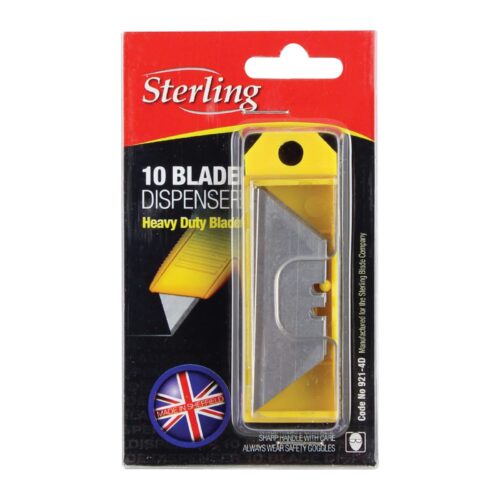 18mm Trapezoid Knife Blades – Heavy Duty – Pack of 10