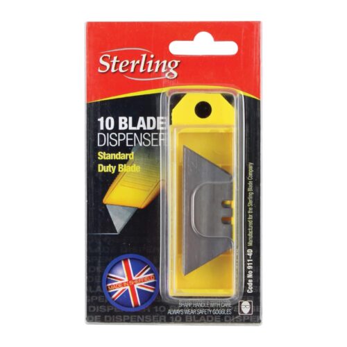 18mm Trapezoid Knife Blades – Standard Duty – Pack of 10